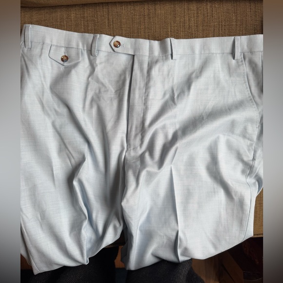 RRP$ 175 New Tayion Collection Men LightBlue Classic Fit Dress Pants Waist 44 - Picture 2 of 4